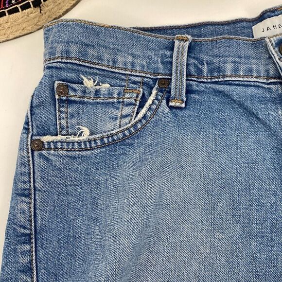 James Jeans Shorty High Rise Denim Cut Off Jean Shorts Raw Hem 3" Size 26 - Picture 5 of 14